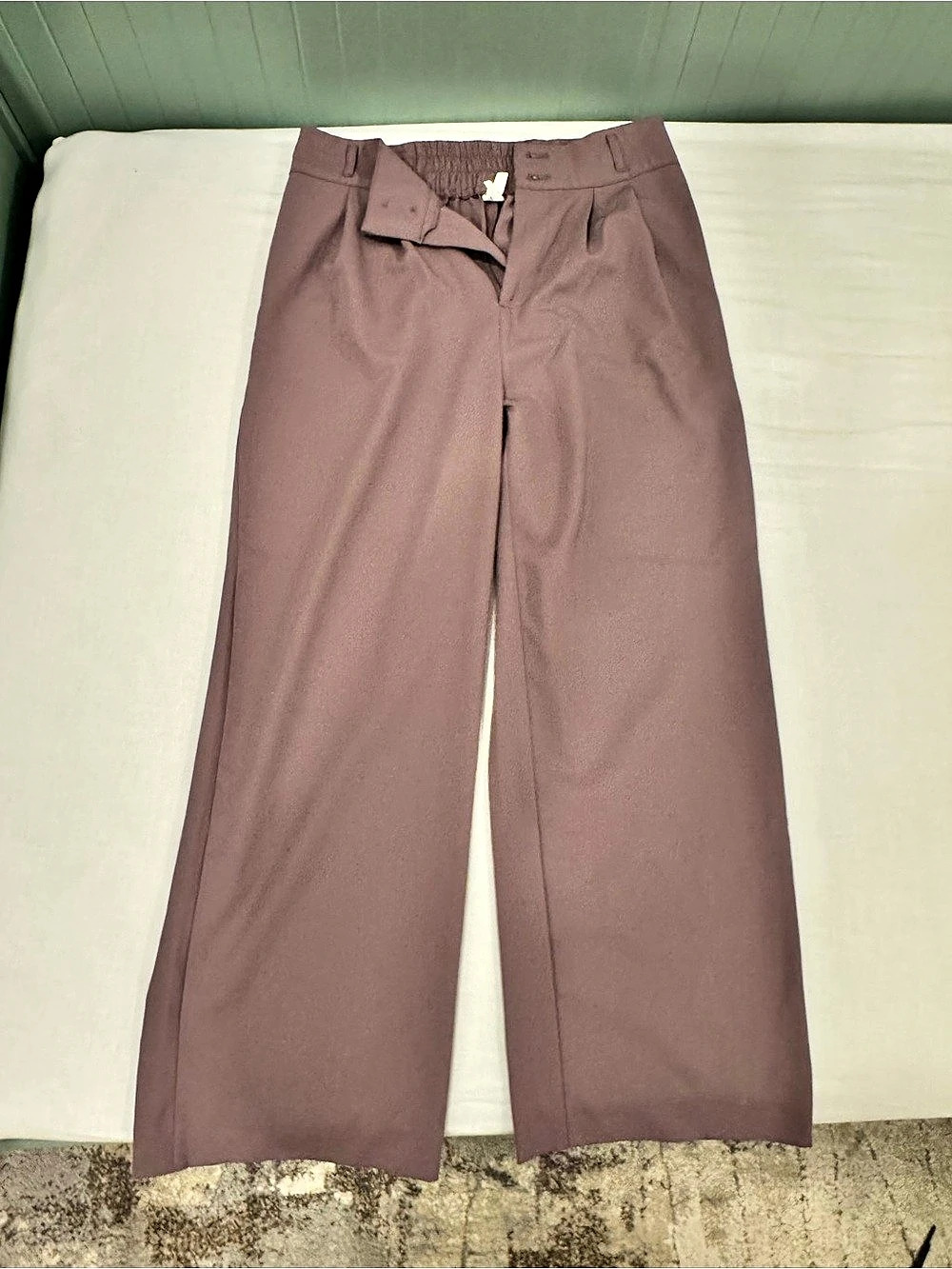 Halogen Wide Leg Pants in Purple Size Small Like New